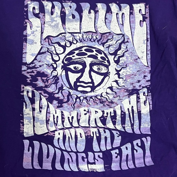 Purple Sublime Graphic T-Shirt - Picture 2 of 4